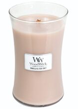 WoodWick velká svíčka Vanilla & Sea Salt