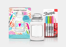 Yankee candle Darčekový set Veľká Sviečka Clean Cotton a Perá Sharpie