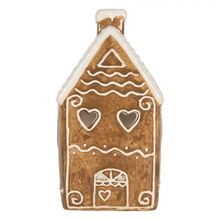 Clayre & Eef Perníková chaloupka na čajovou svíčku Gingerbread Cott - 11*9*21 cm