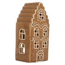 Clayre & Eef Perníková chaloupka na čajovou svíčku Gingerbread 16 cm