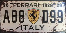 Retro Plechová cedule Ferrari 1929