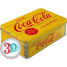 Nostalgic Art Plechová dóza-Coca Cola-Yellow