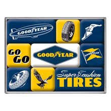 Nostalgic Art Sada magnetů  Goodyear Logo Retro Set