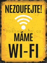 Nostalgic Art Plechová cedule - Máme Wi-Fi