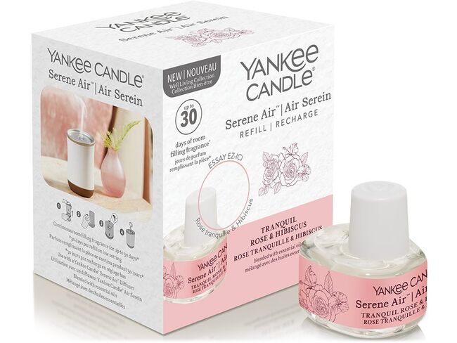 Yankee candle Náplň do difuzéru Serene Air - Tranquil Rose & Hibiscus