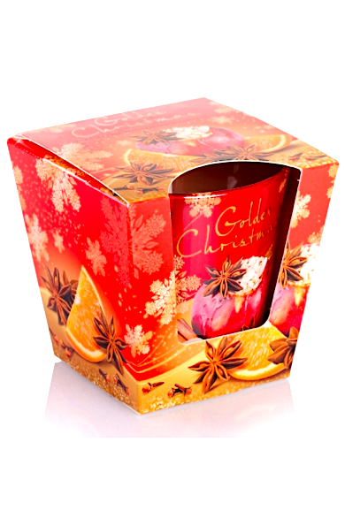 Bartek Candles Golden Christmas  Baked Apple,Orange,Spice