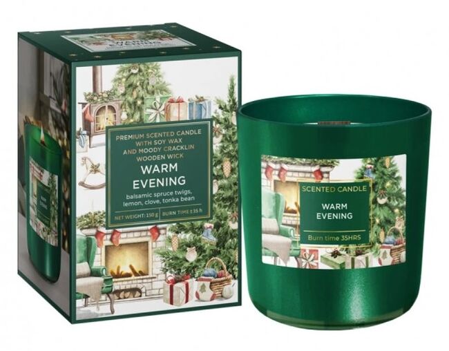 Bartek Candles Svíčka ve skle WARM EVENING 150g