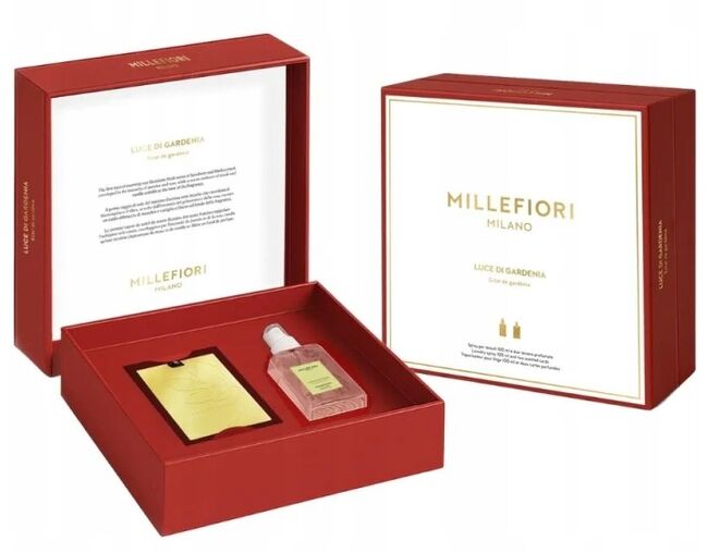 Millefiori sada LAUNDRY LUCE DI GARDENIA sprej + 3 sáčky