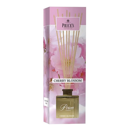 Price\'s Candles Price's Candles Reed diffuser in squared bottle - 100 ml Cherry Blossom